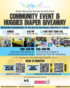 4Kira4Moms Kicks Off Black Maternal Health Week by Distributing Thousands of Free Diapers to the Las Vegas Community