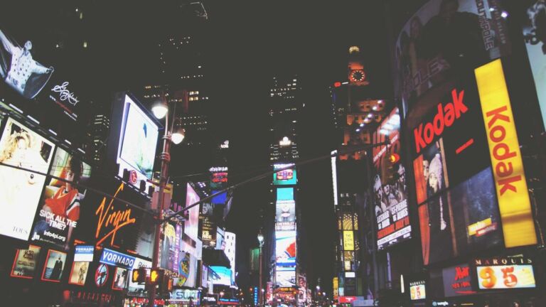 Times Square at night