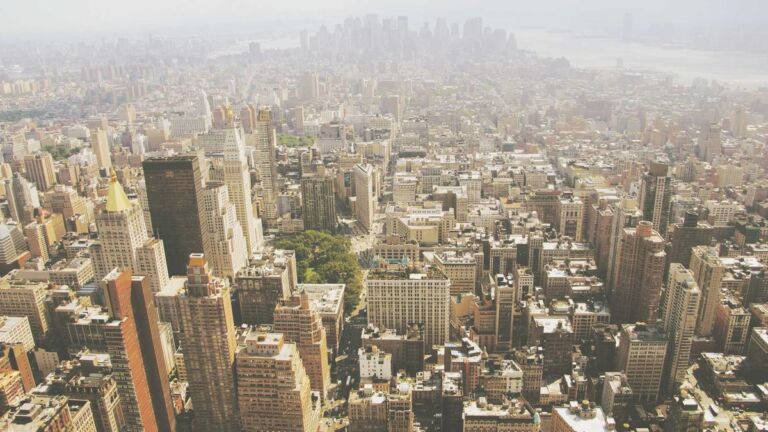 Aerial view of a city