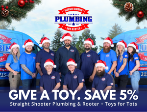 Straight Shooter Plumbing & Rooter teams with Toys for Tots for holiday toy drive
